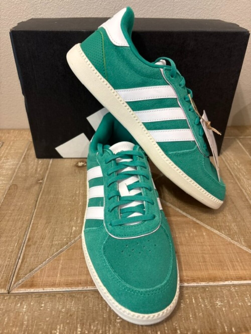 NEW Adidas Breaknet Sleek Green Pink Platform Sneakers Women JH6896